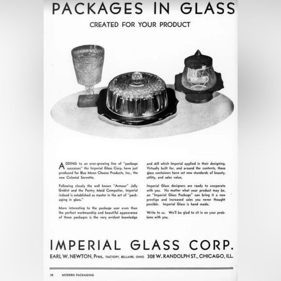 Imperial Glass Cobalt Blue Cheese Serving Dish With Lid Vintage 5" - Picture 7 of 16